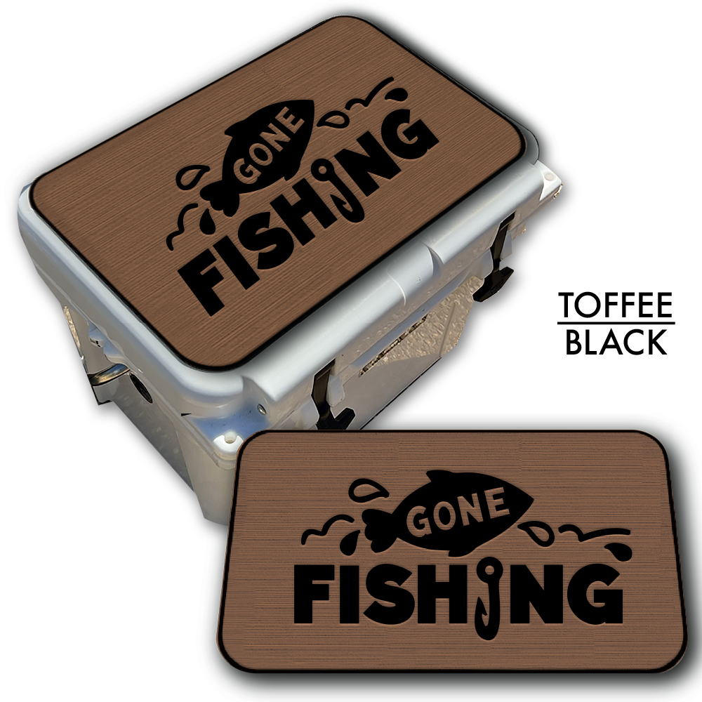 Gone Fishing - Cooler Pad Top