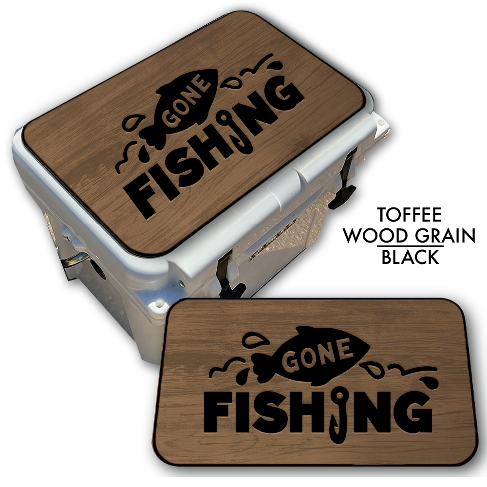 Gone Fishing - Cooler Pad Top