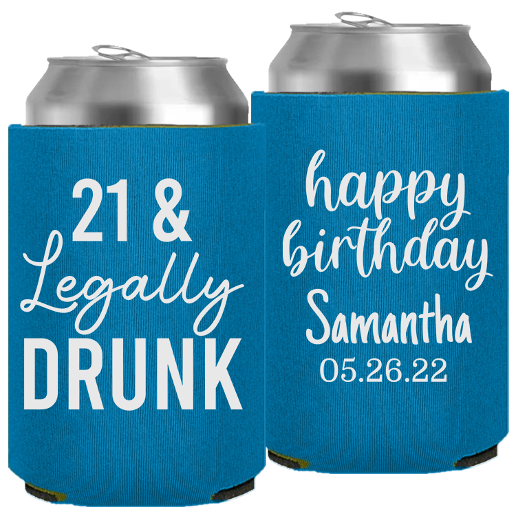 Birthday Template 25 - Neoprene Can