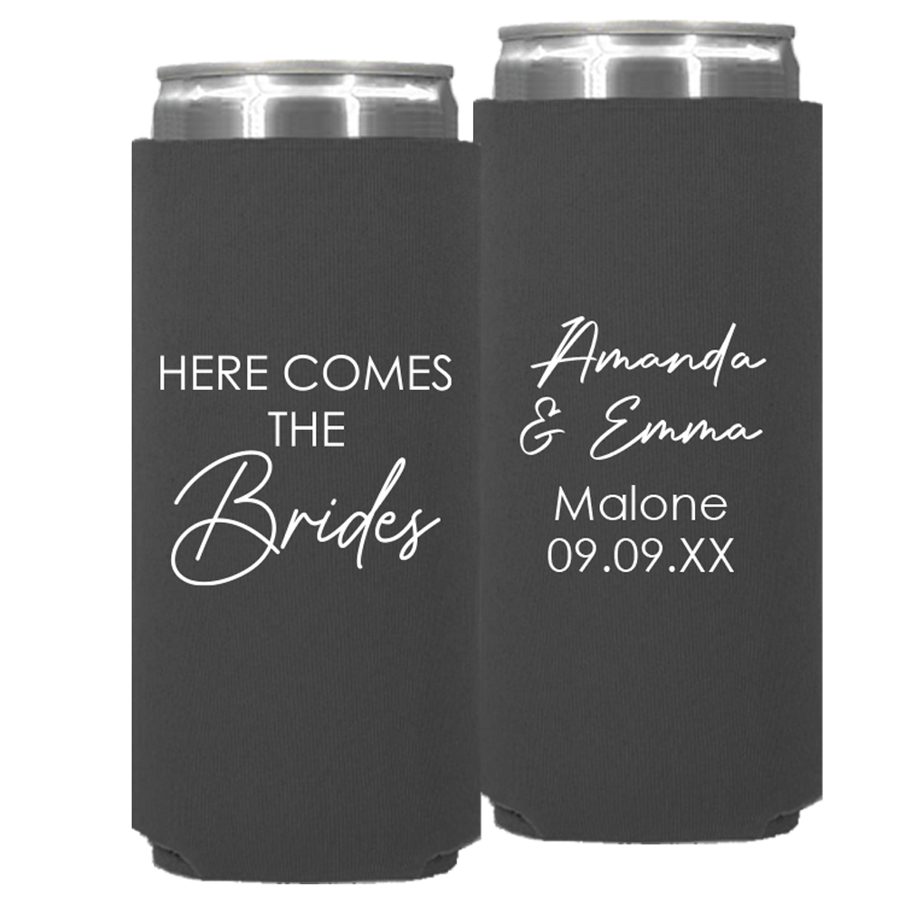 Wedding - Here Comes The Brides - Neoprene Slim Can 168
