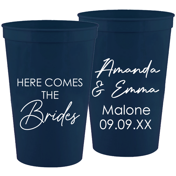 Wedding - Here Comes The Brides - 16 oz Plastic Cups 168