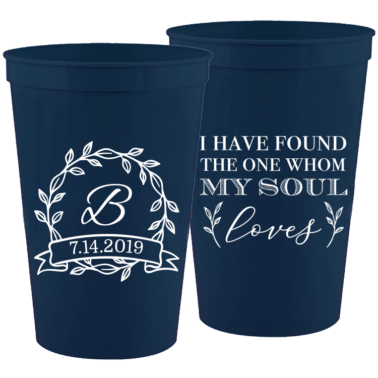 Wedding - I Have Found The One Whom My Soul Loves - 16 oz Plastic Cups 085
