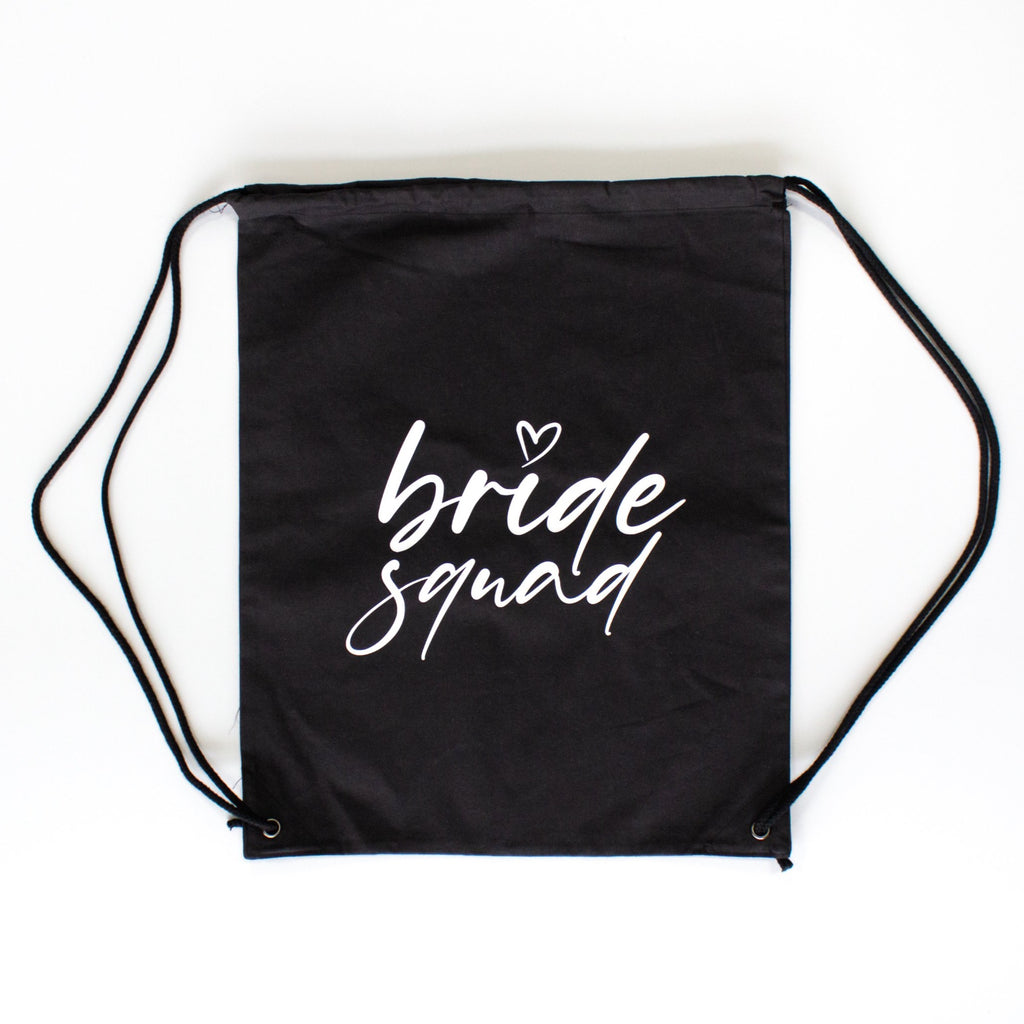 Bride Squad Drawstring Bag