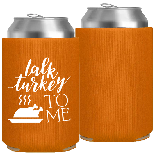 Pre-Printed Foam Can - Talk Turkey