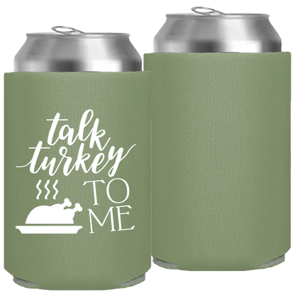 Pre-Printed Foam Can - Talk Turkey