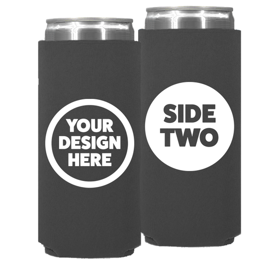 Neoprene Slim Can - One Color, Double Sided Print