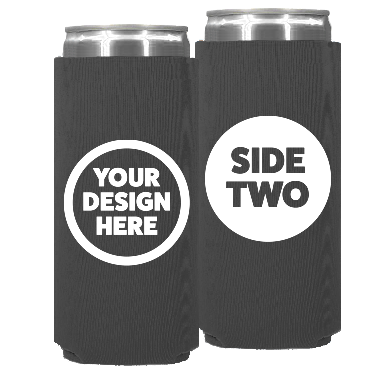 Neoprene Slim Can - One Color, Double Sided Print
