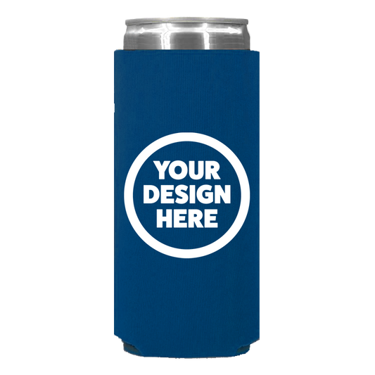 Foam Slim Can - One Color, Single Side Print