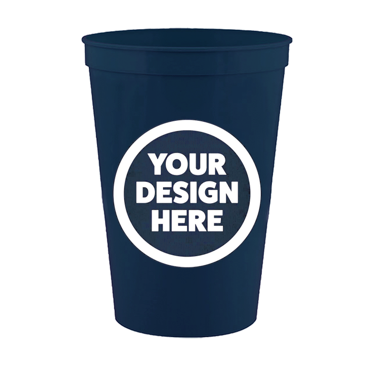 One Color, Single Side Print - 16 oz Plastic Cups