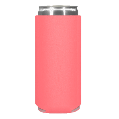 Foam Slim Can - One Color, Double Sided Print