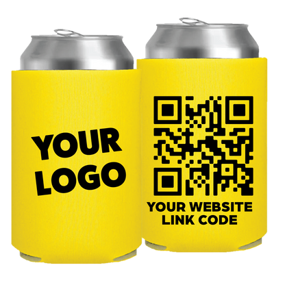 QR Code : Foam Can - One Color, Double Sided Print