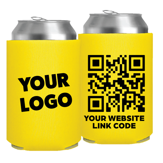 QR Code : Foam Can - One Color, Double Sided Print