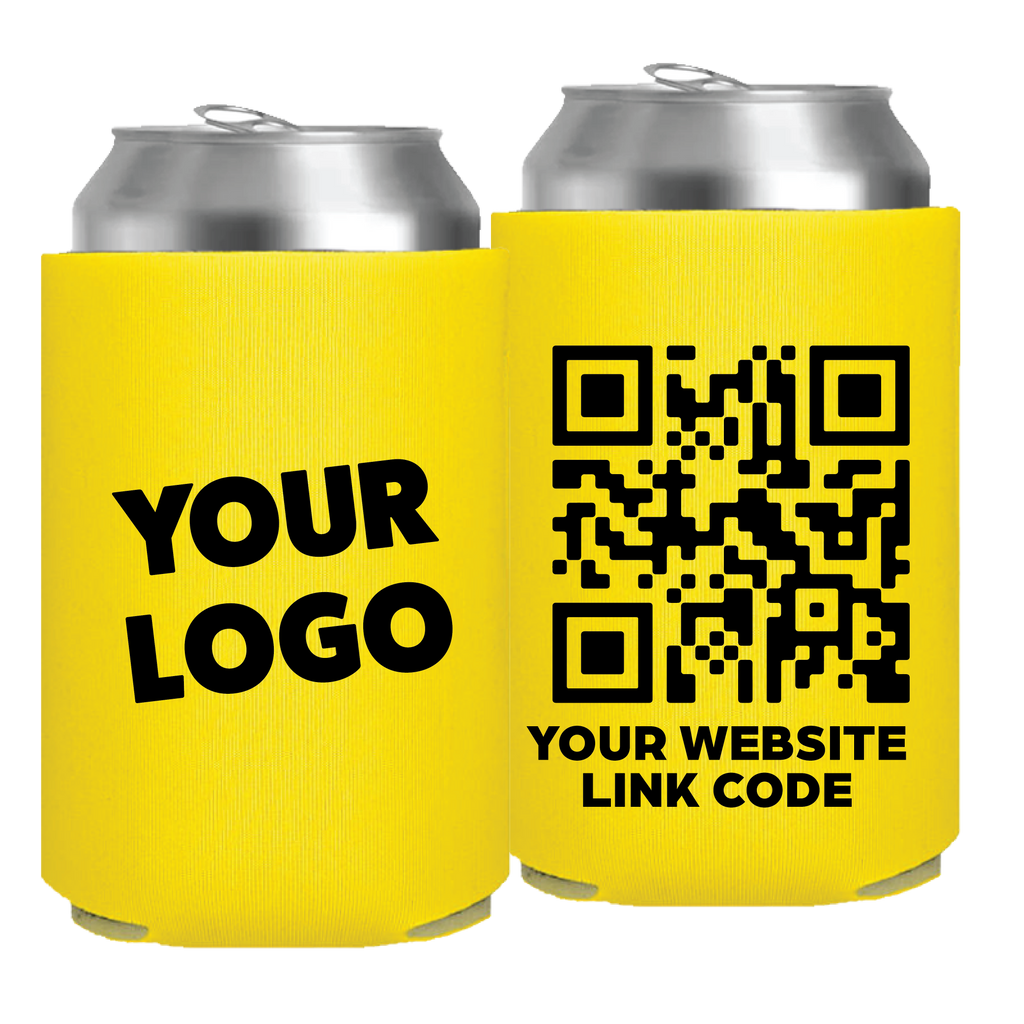 QR Code : Foam Can - One Color, Double Sided Print