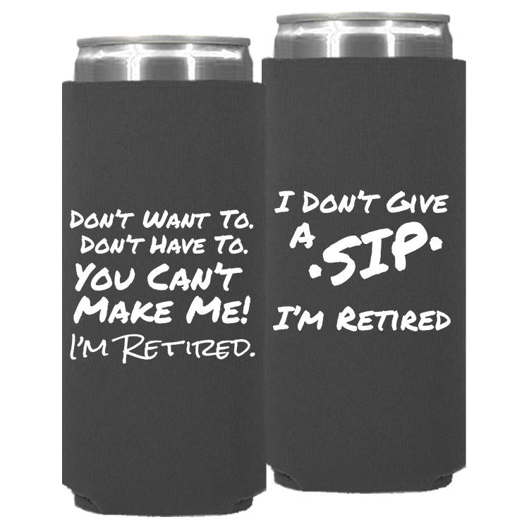 Retirement Template 12 -  Foam Slim Can