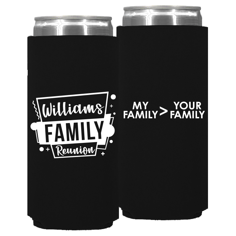 Family Reunion Template 009 -  Foam Slim Can