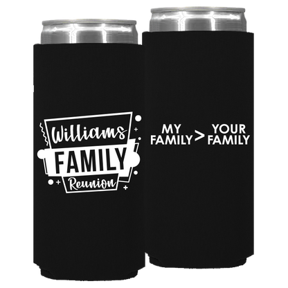 Family Reunion Template 009 -  Foam Slim Can