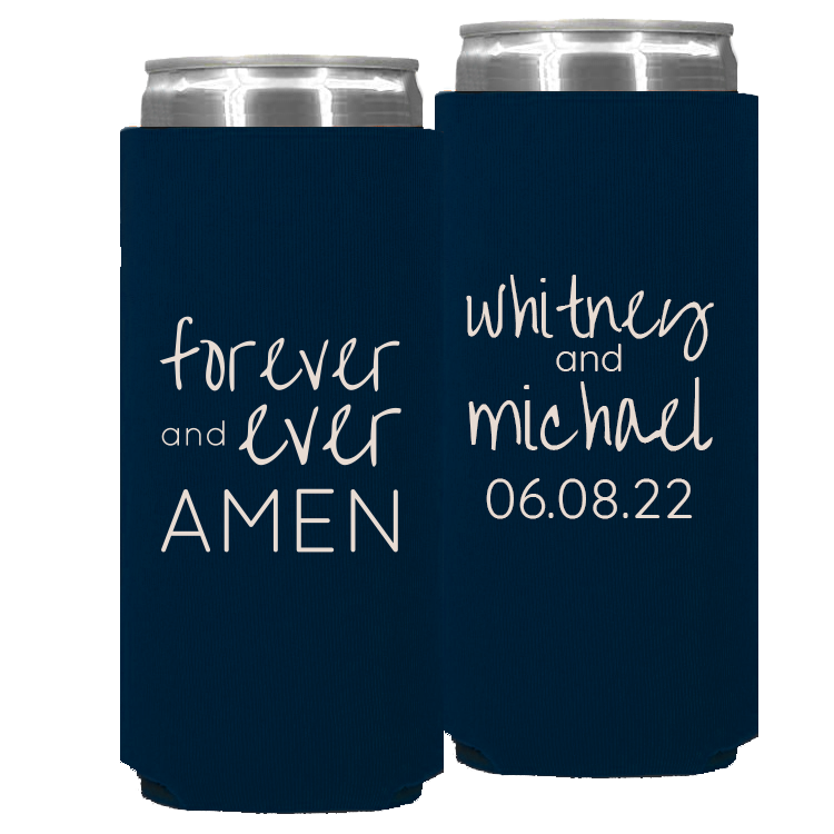 Wedding - Forever And Ever Amen - Foam Slim Can 015