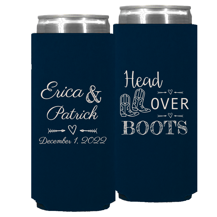 Wedding - Head Over Boots Heart - Foam Slim Can 060