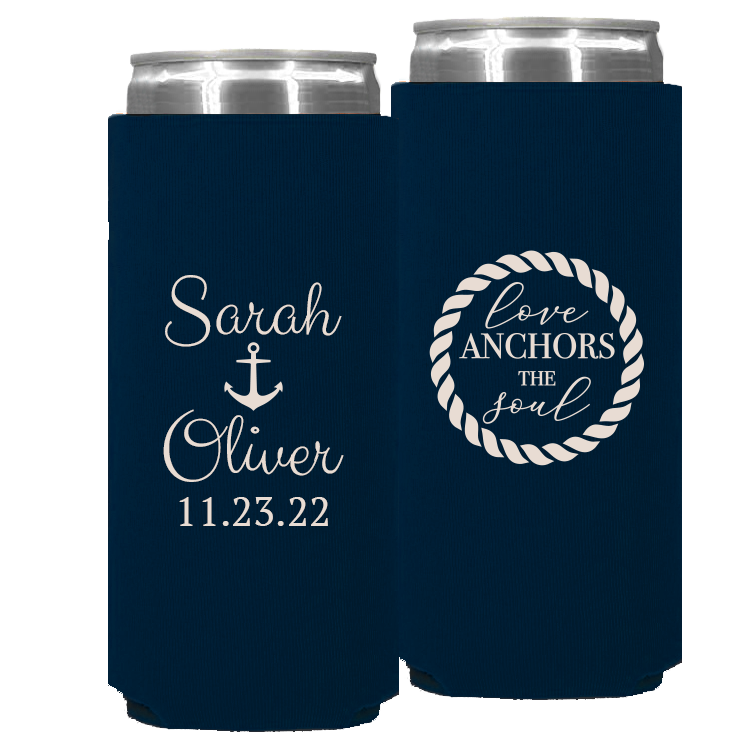 Wedding - Love Anchors The Soul - Foam Slim Can 083