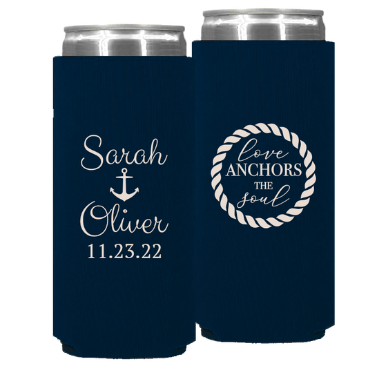 Wedding - Love Anchors The Soul - Foam Slim Can 083