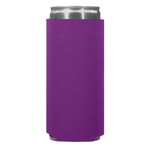 Foam Slim Can - One Color, Double Sided Print