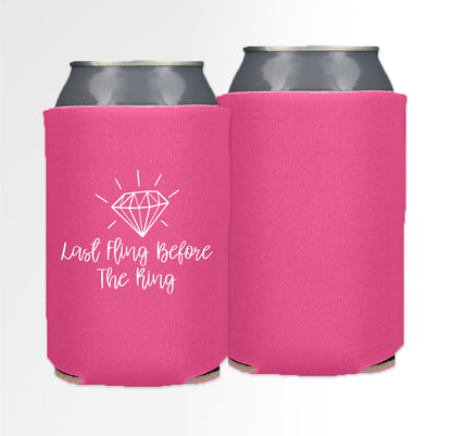 Pre-Printed Foam Can - Last Fling Before The Ring