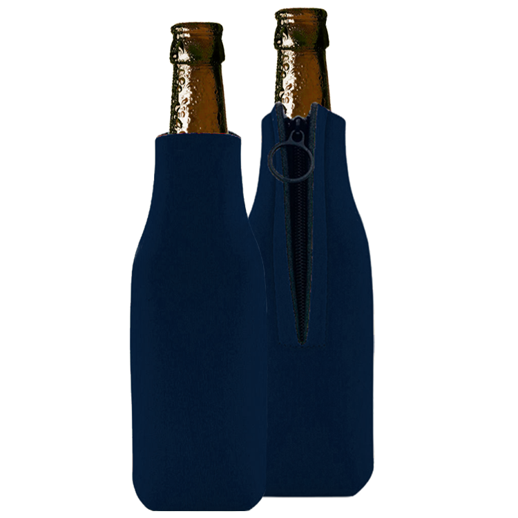 Personalized Zipper Bottle Cooler/custom Neoprene Bottle Sleeve/bottle  Insulator/can Insulator/bottle Hugger/longneck Beer Holder/beer 