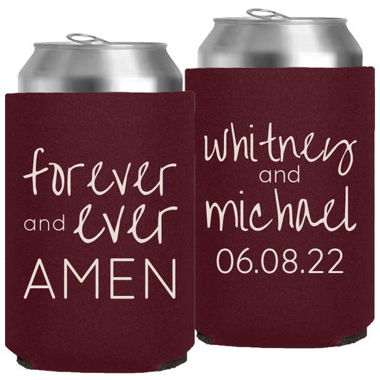 Wedding 015 - Forever And Ever Amen - Neoprene Can