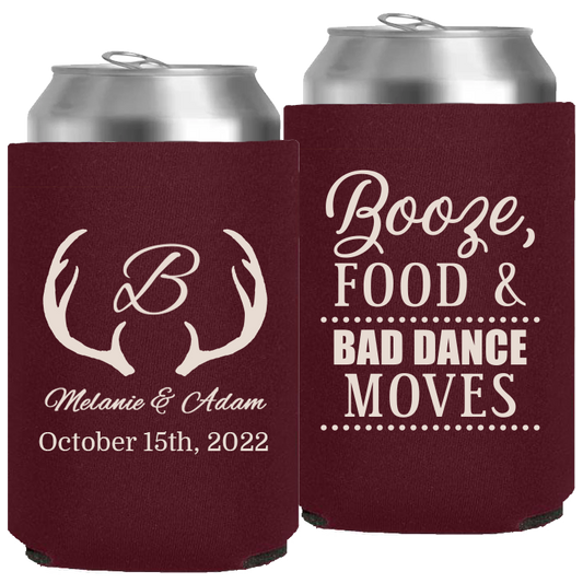 Wedding 020 - Booze Food And Bad Dance Moves With Antlers - Neoprene Can