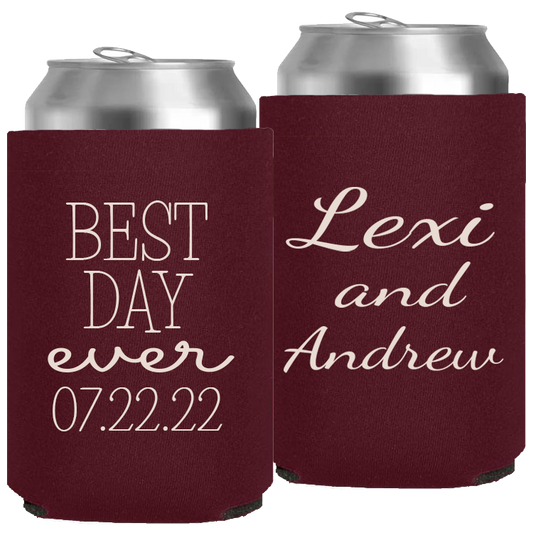 Wedding - Best Day Ever - Neoprene Can 029