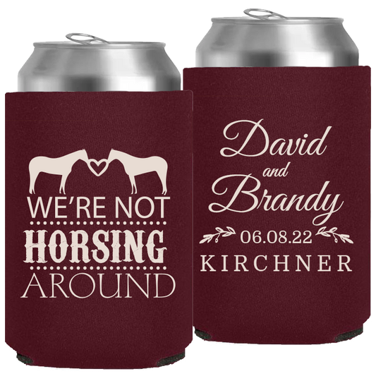 Wedding - We're Not Horsing Around - Neoprene Can 036