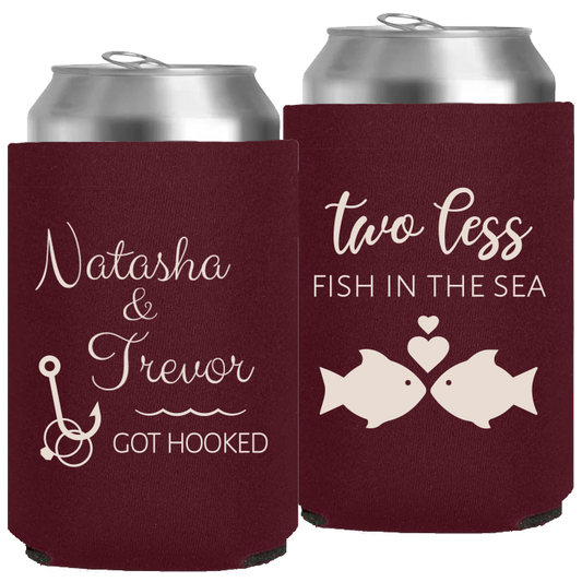 Wedding - Two Less Fish In The Sea, Got Hooked - Neoprene Can 039