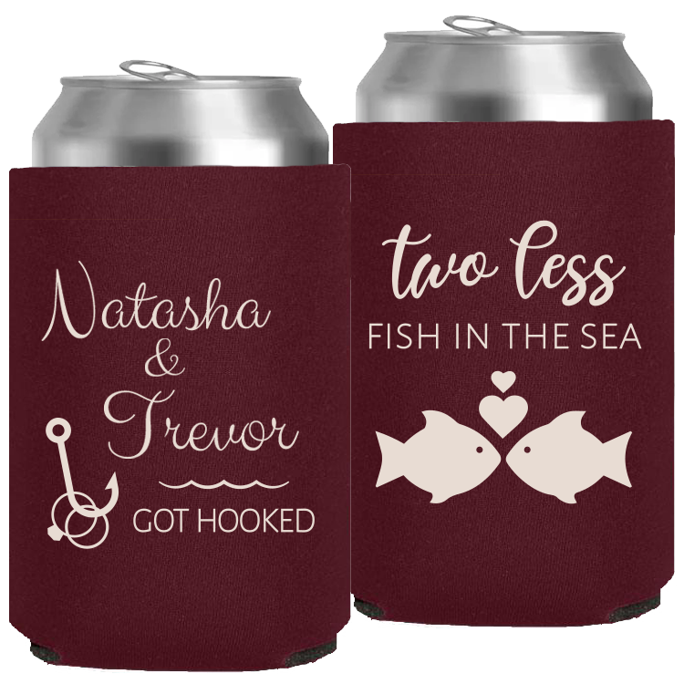 Wedding - Two Less Fish In The Sea, Got Hooked - Neoprene Can 039