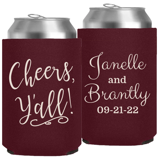 Wedding - Cheers Yall! - Neoprene Can 059