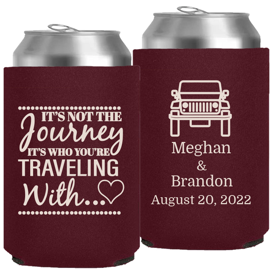 Wedding - It's Not The Journey Jeep - Neoprene Can 071