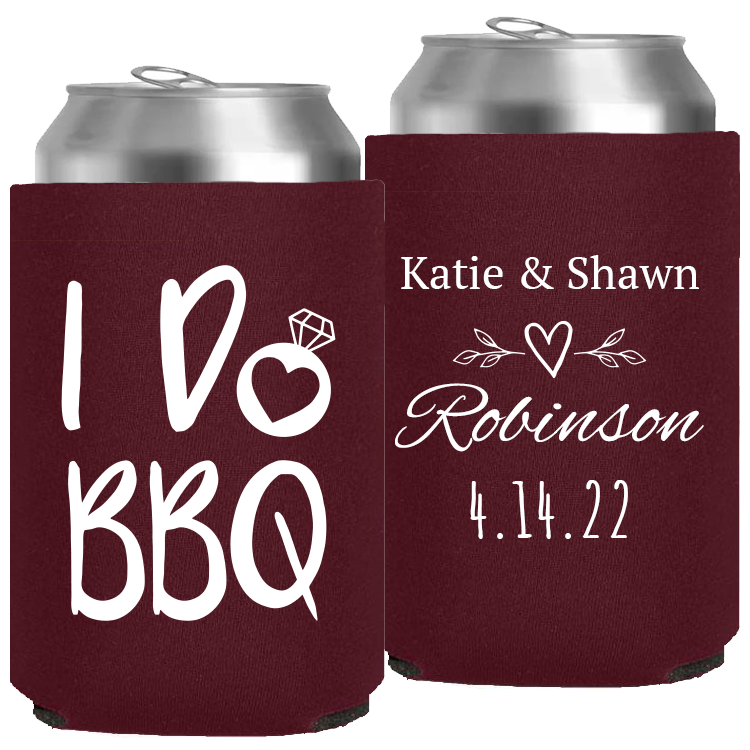 Wedding - I Do Bbq Names - Neoprene Can 073