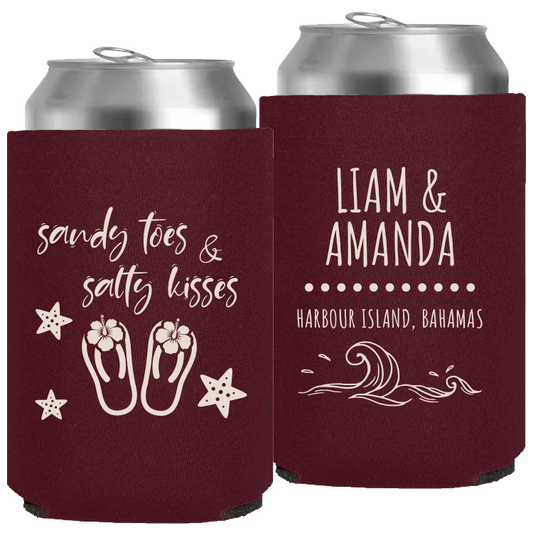 Wedding - Sandy Toes And Salty Kisses - Neoprene Can 081