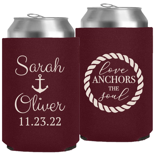 Wedding - Love Anchors The Soul - Neoprene Can 083