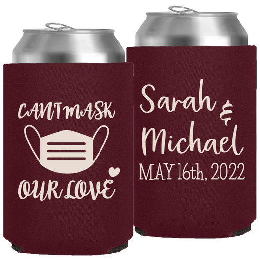 Wedding - Can't Mask Our Love - Neoprene Can 087