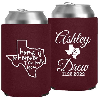 Wedding - Home Is Whenever I'm With You - Neoprene Can 089