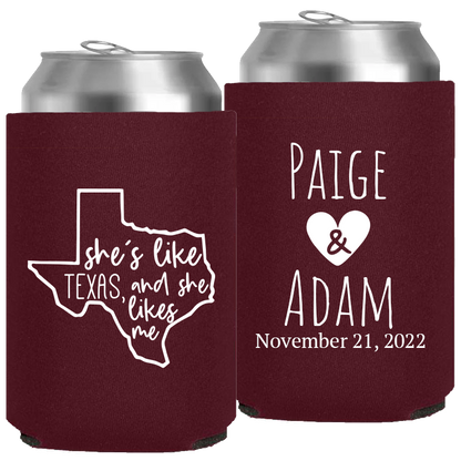 Wedding - She's Like Texas And She Likes Me - Neoprene Can 090