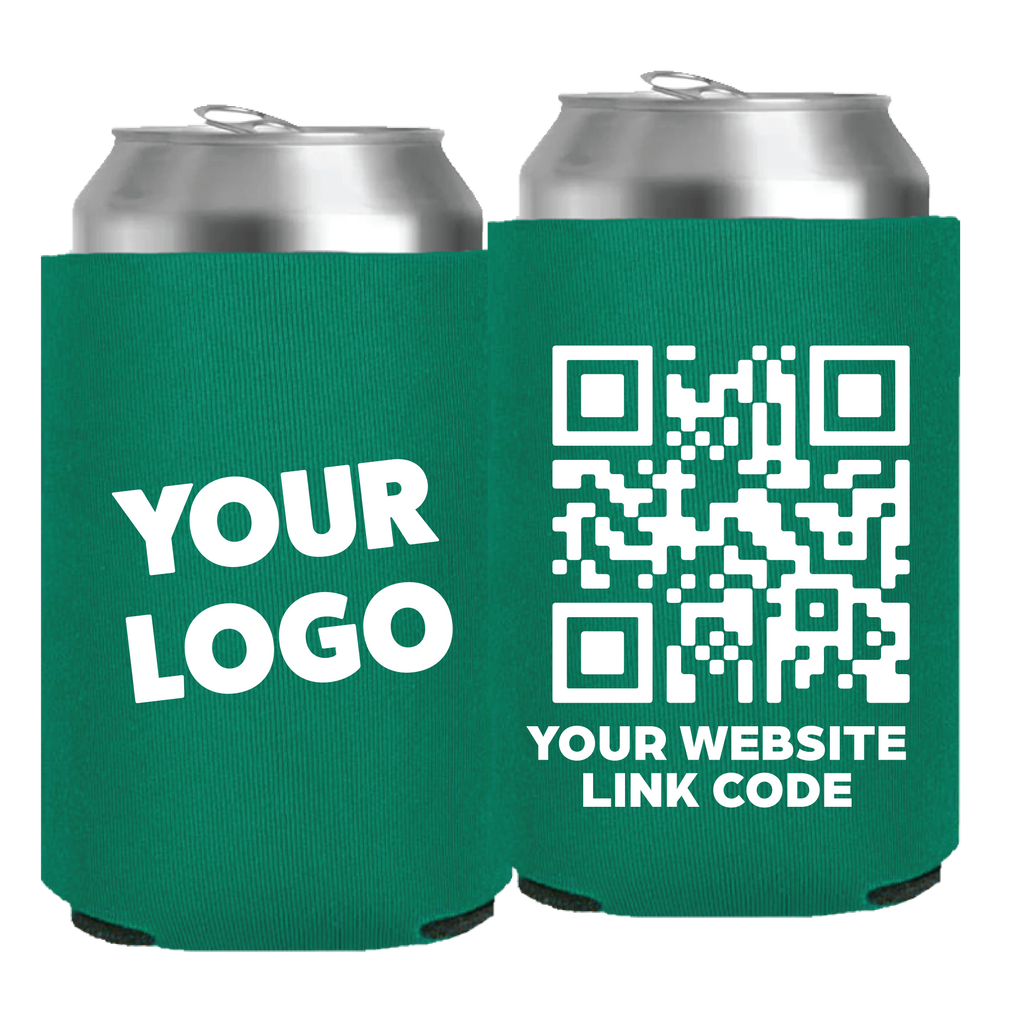 QR Code : Neoprene Can - One Color, Double Sided Print