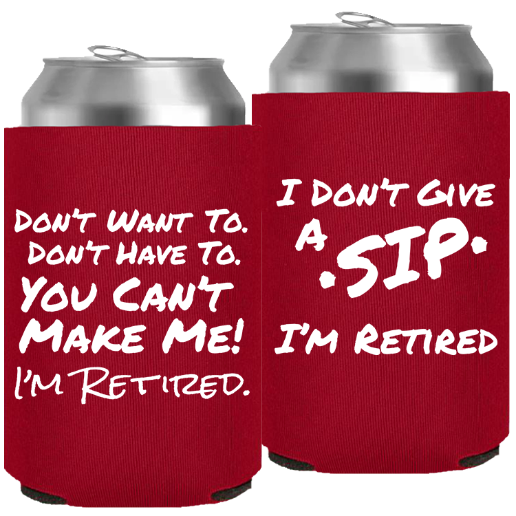 Retirement Template 12 - Neoprene Can