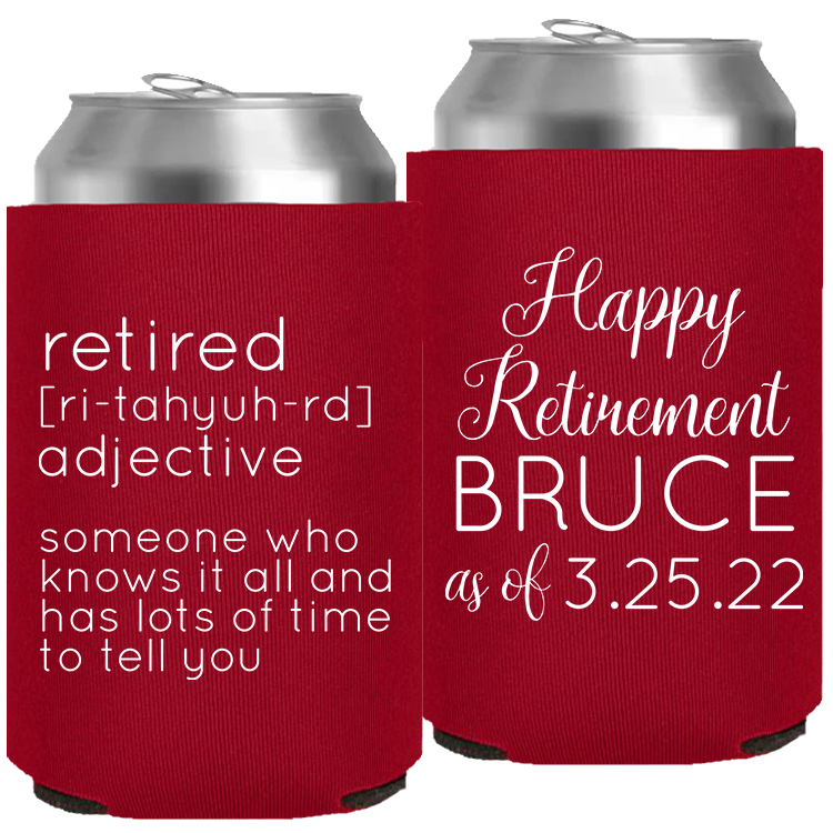 Retirement Template 15 - Neoprene Can