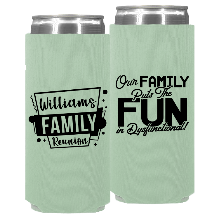 Family Reunion Template 020 – Neoprene Slim Can