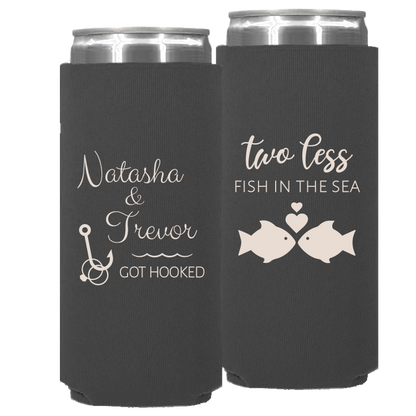 Wedding - Two Less Fish In The Sea, Got Hooked - Neoprene Slim Can 039