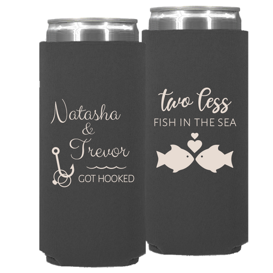 Wedding - Two Less Fish In The Sea, Got Hooked - Neoprene Slim Can 039