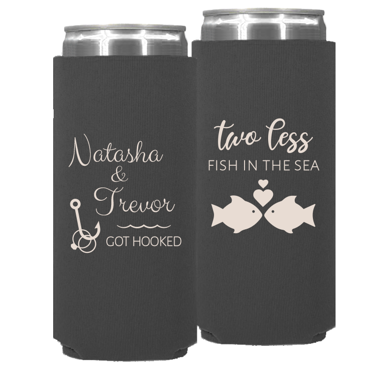 Wedding - Two Less Fish In The Sea, Got Hooked - Neoprene Slim Can 039