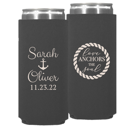 Wedding - Love Anchors The Soul - Neoprene Slim Can 083