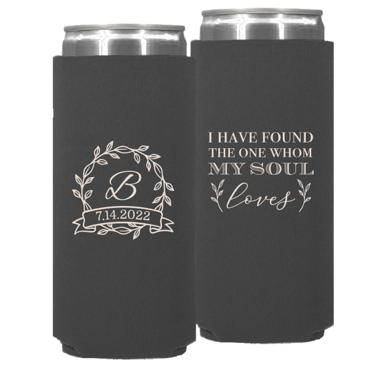 Wedding - I Have Found The One Whom My Soul Loves - Neoprene Slim Can 085